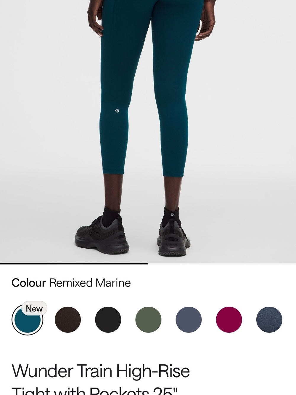 lululemon athletica Wunder Train High-Rise Crop Tights - Deep Marine